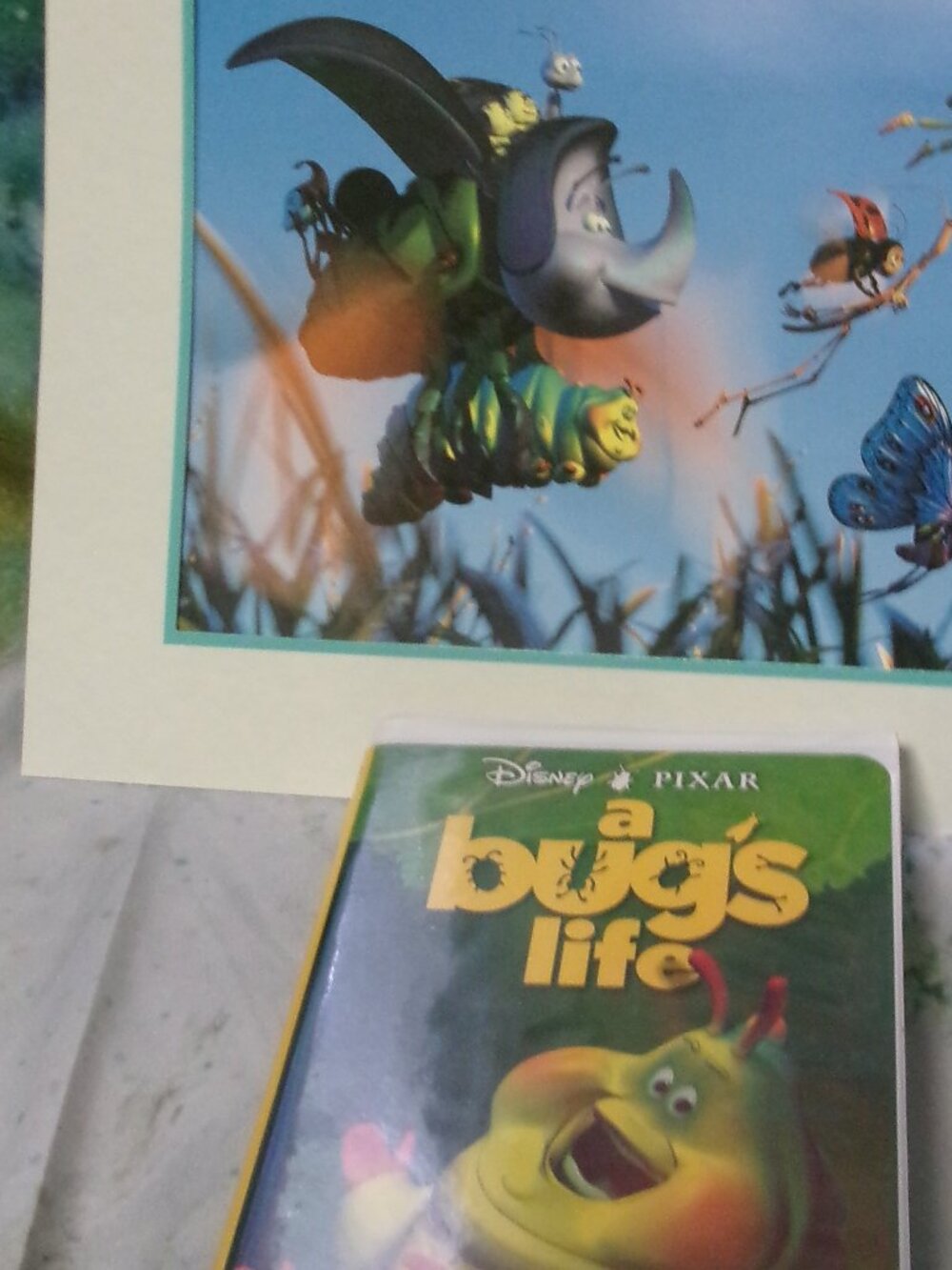 Disney/Pixar A Bug's Life Lithograph and VHS